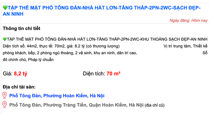 Nhà tập thể cũ ở Hà Nội được rao bán giá hơn 350 triệu đồng/m² - Ảnh 3
