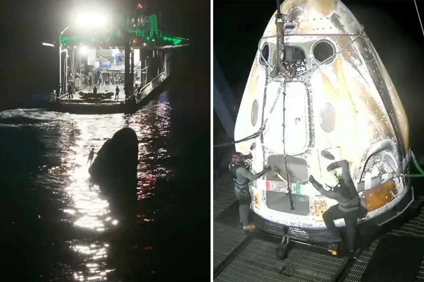 Khoảnh khắc lịch sử: 4 phi hành gia vừa trở về Trái đất sau 1 sự kiện chưa từng có tiền lệ! - Ảnh 3