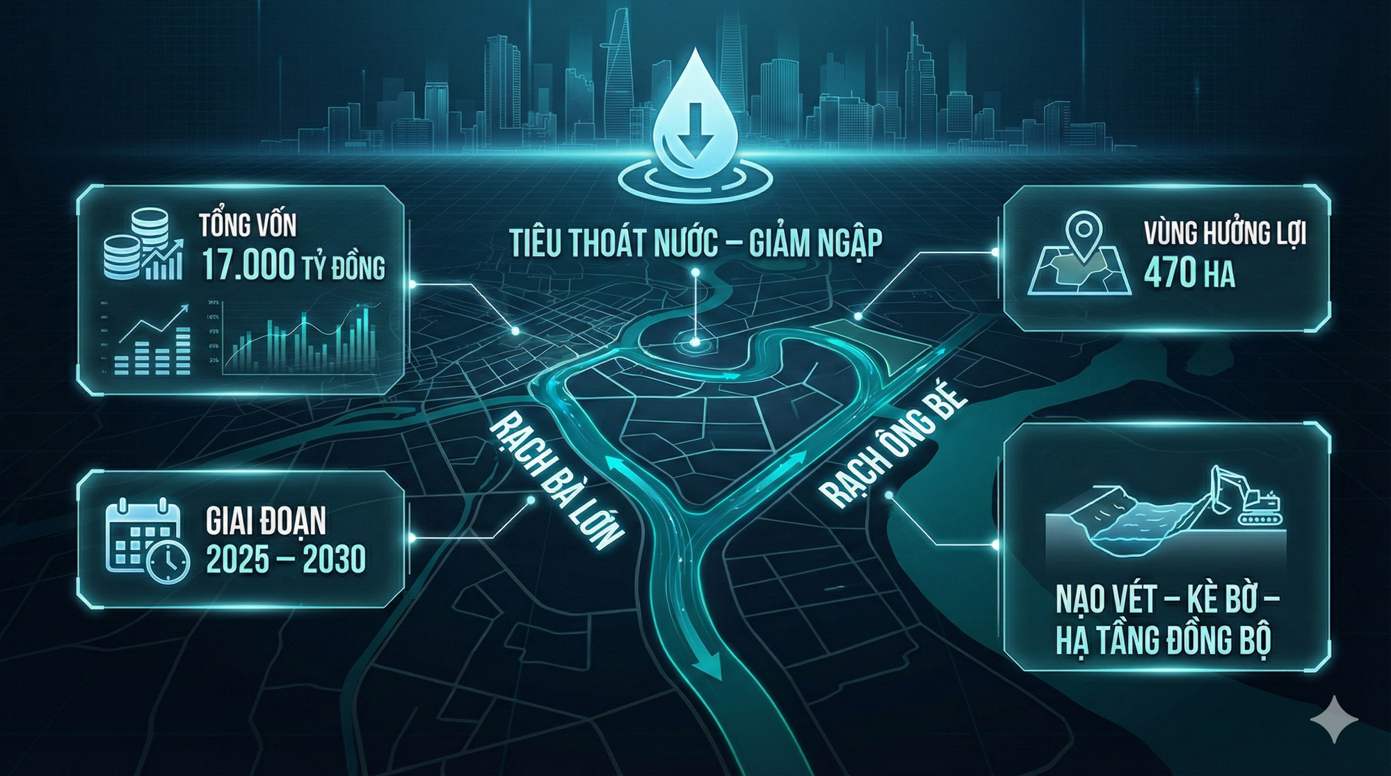 Cảnh Người dân sống cạnh 2 con rạch nước đen chờ “đổi đời” từ dự án 17.000 tỷ đồng tại TPHCM - Ảnh 2