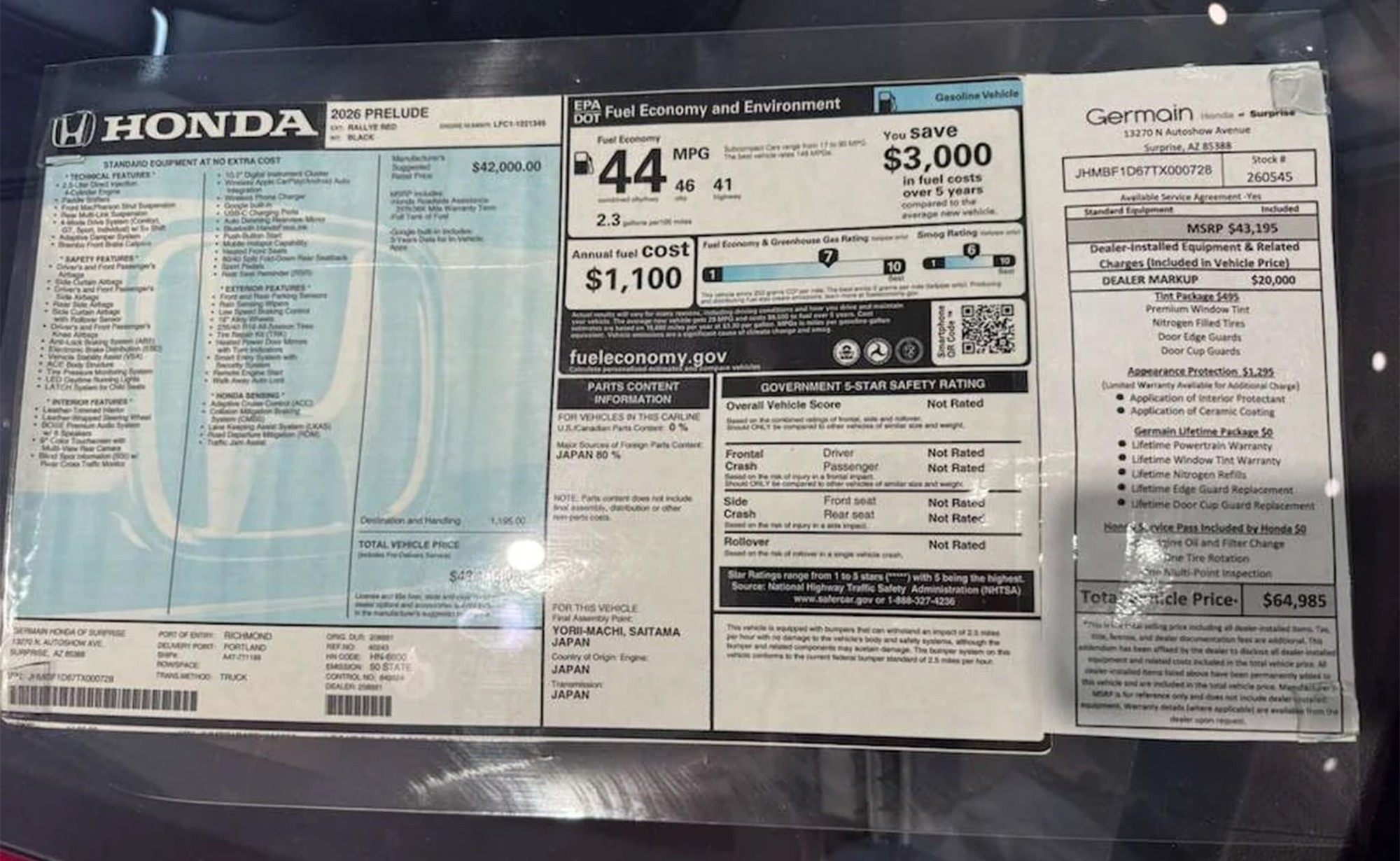 Muốn mua chiếc Honda sắp về Việt Nam này, bạn phải 'kèm lạc' gần 525 triệu đồng nhưng mà vẫn chưa bao gồm phim cách nhiệt - Ảnh 2