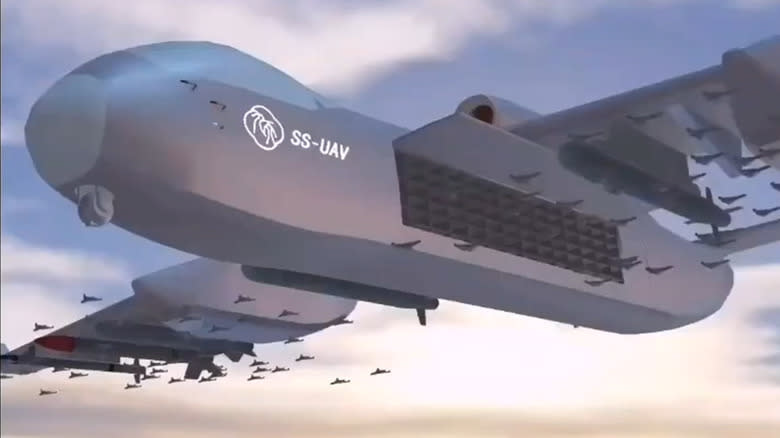 “Tàu sân bay trên không” của Trung Quốc lộ diện sức mạnh thật: Đòn bầy đàn chốt hạ mục tiêu từ 9 tầng mây - Ảnh 1