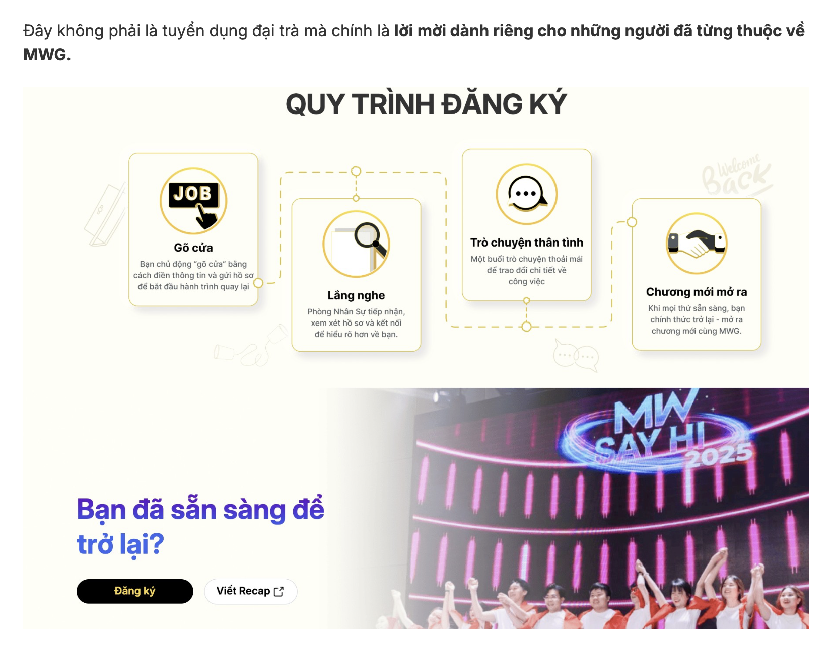 Thế Giới Di Động 'đón' hơn 1.500 nhân sự cũ quay lại làm việc sau giai đoạn thu hẹp quy mô - Ảnh 1