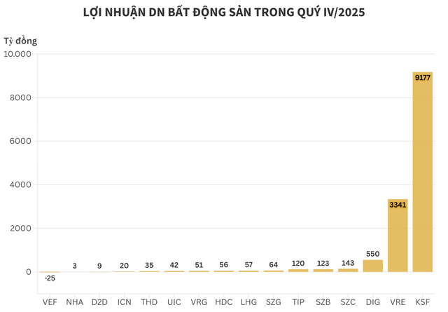 Cập nhật lợi nhuận DN bất động sản 27/1: Lộ diện ông lớn dẫn đầu thị trường, doanh thu bứt phá 4.500%, VRE lập kỷ lục... trong khi nhiều doanh nghiệp lao dốc sâu - Ảnh 2