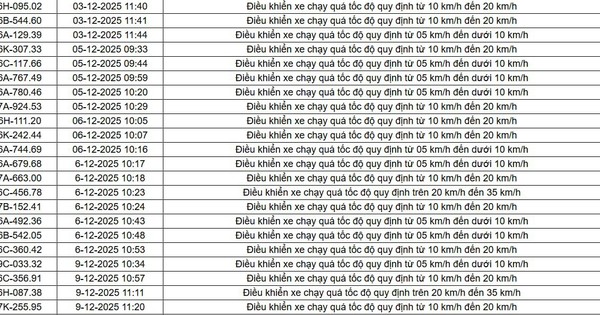 403 chủ xe có biển số sau nhanh chóng nộp phạt nguội theo Nghị định 168: Vi phạm cùng một lỗi có mức phạt lên đến 22 triệu đồng