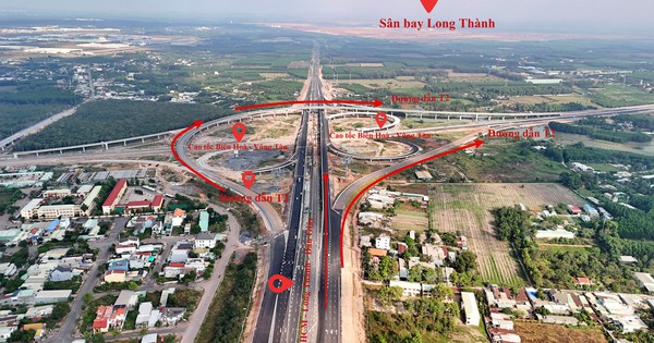 Hai siêu nút giao nối cao tốc với sân bay Long Thành tăng tốc về đích