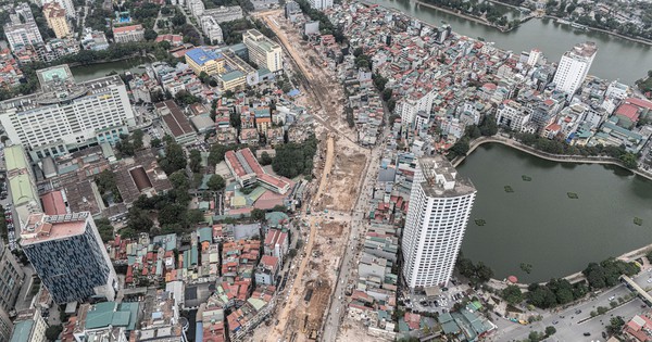 Toàn cảnh tuyến Vành đai 1 Hoàng Cầu - Voi Phục trước ngày thông tuyến kỹ thuật