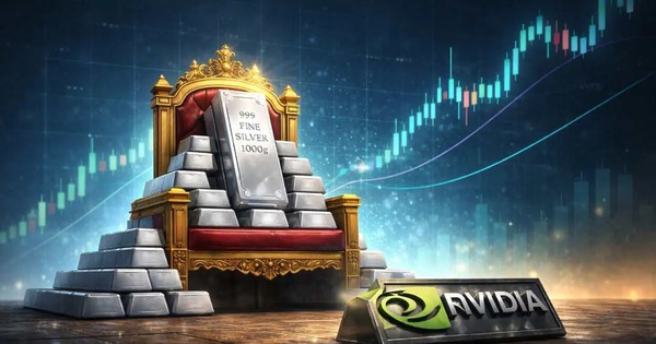 Bạc bất ngờ vượt Nvidia, trở thành tài sản có giá trị lớn thứ hai thế giới chỉ sau vàng