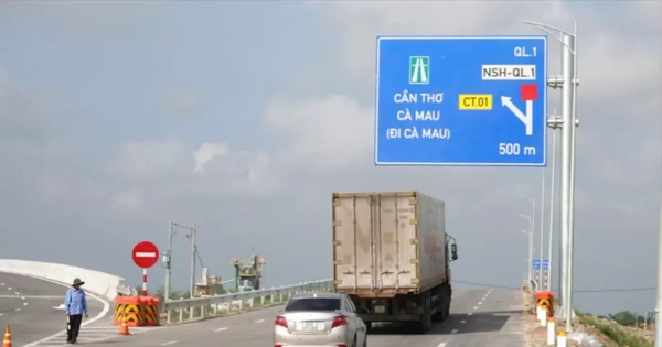 Tuyến cao tốc Hậu Giang - Cà Mau chính thức thông xe từ trưa 19/1