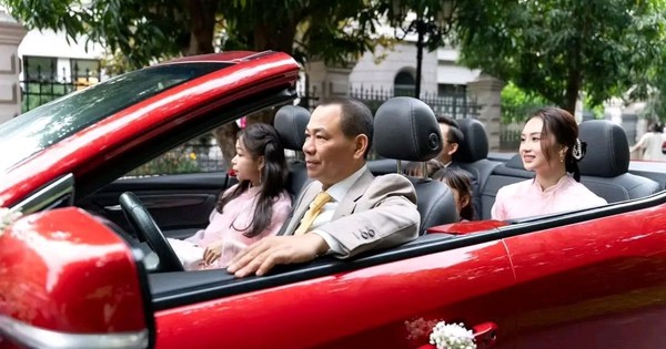 Mãn nhãn dàn xe VinFast độc bản trong đám cưới Minh Hoàng: Tỷ phú Phạm Nhật Vượng đích thân cầm lái