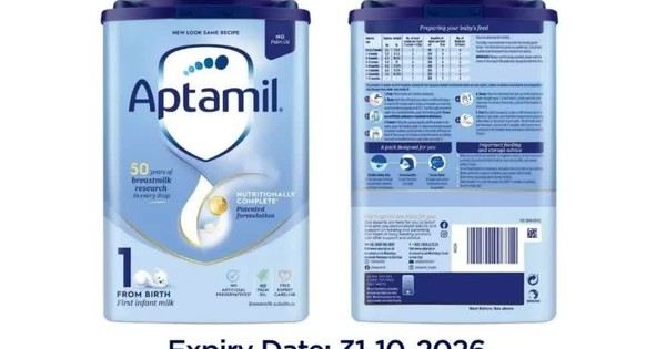 Thu hồi sữa Aptamil tại Anh do nhiễm độc tố, Việt Nam yêu cầu rà soát khẩn