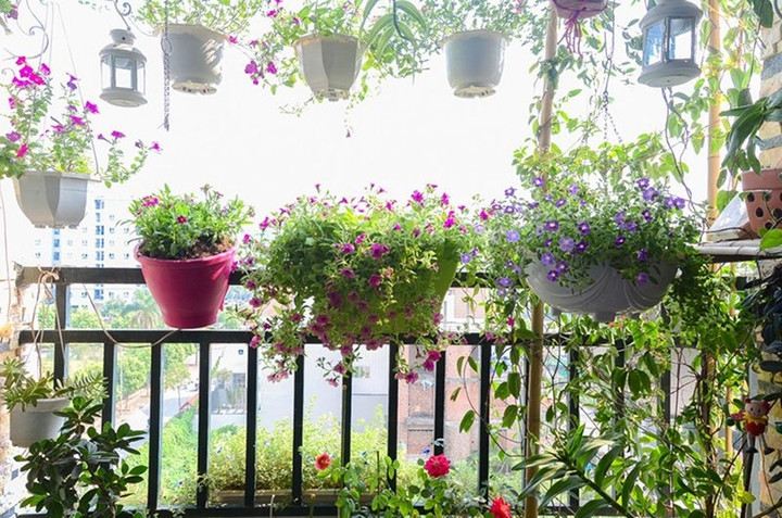 Những ý tưởng thú vị trang trí ban công đón Tết - Ảnh 1