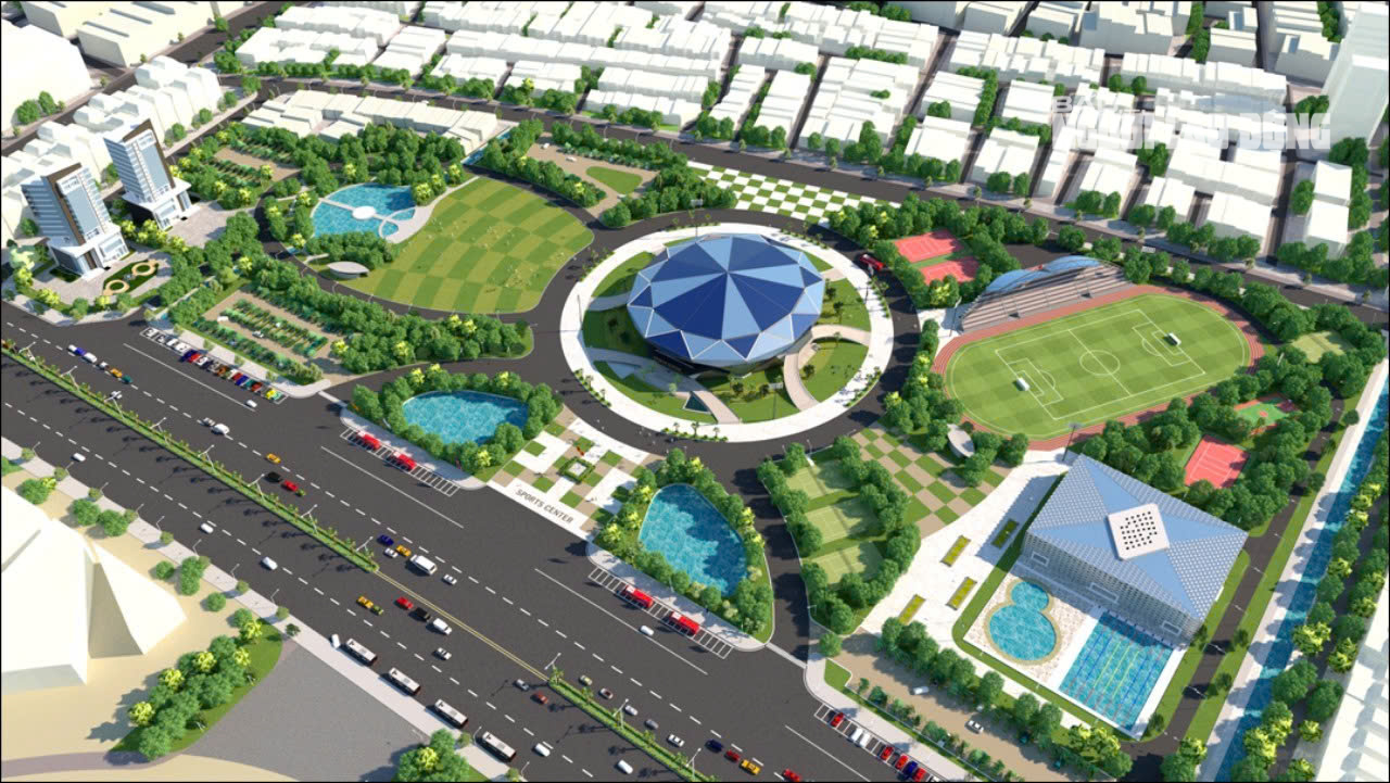 Nhà thi đấu hình kim cương xanh 340 tỉ đồng gây chú ý ở Quảng Trị - Ảnh 22