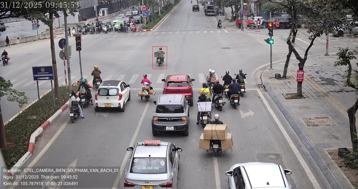 Camera AI phát hiện hơn 100 vi phạm giao thông ngày đầu năm 2026 - Ảnh 1