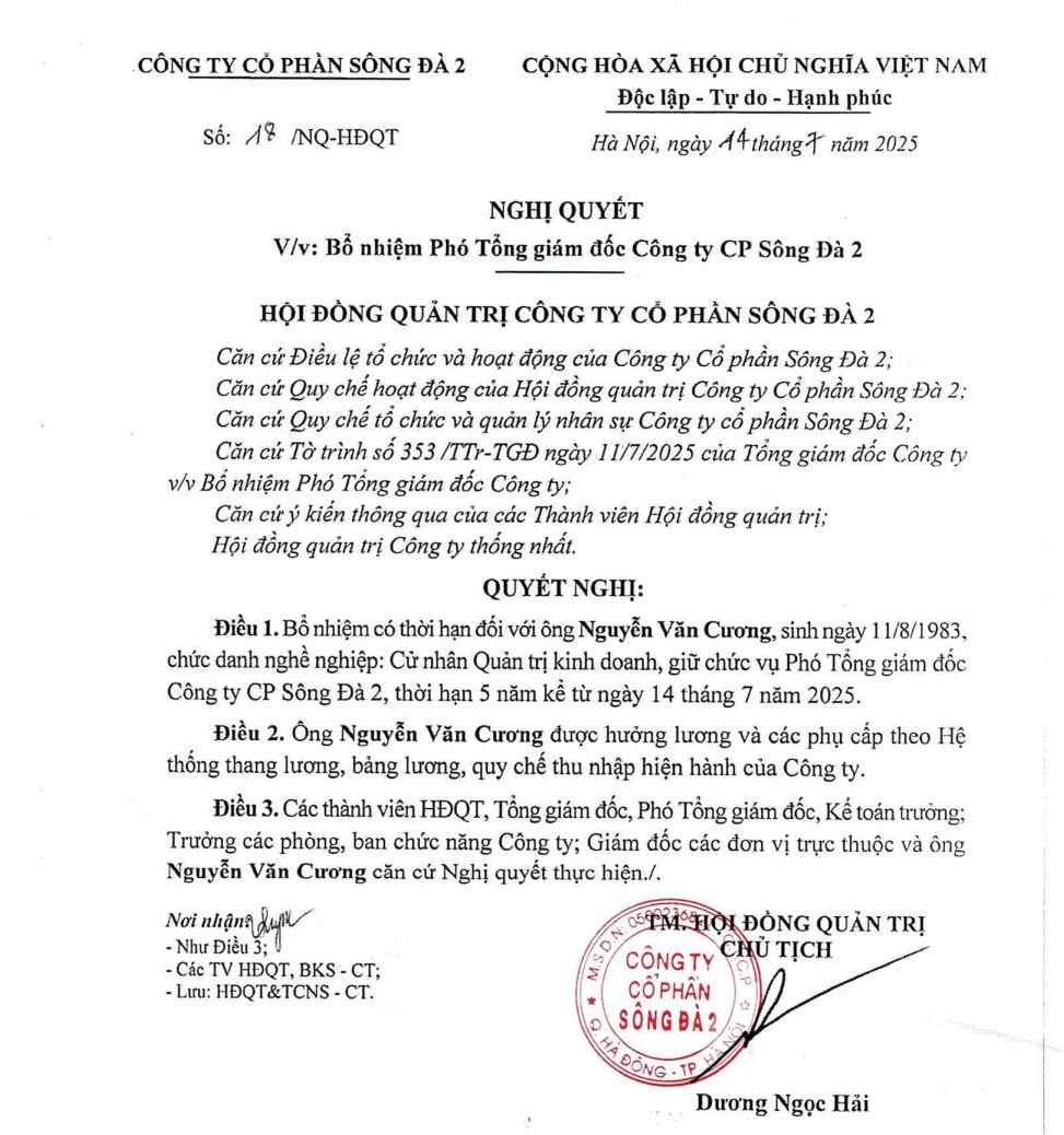 Phó Tổng Giám đốc Sông Đà 2 bị phạt vì lén mua 1,36 triệu cổ phiếu SD2 - Ảnh 2