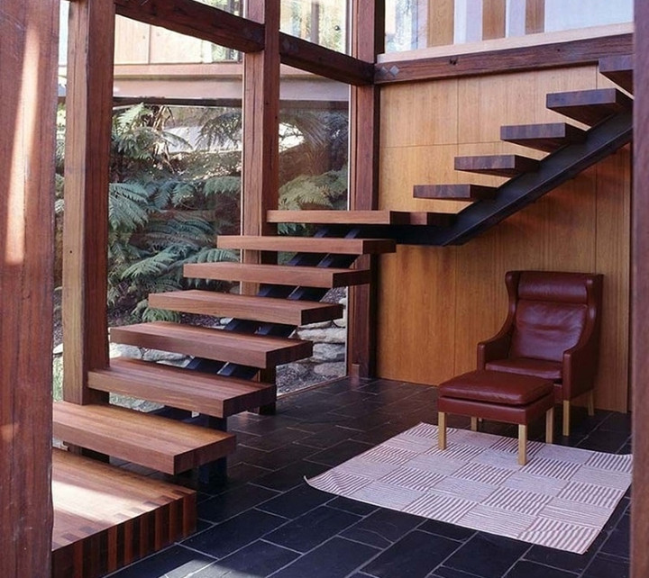 Các mẫu cầu thang xương cá độc đáo cho nhà phố - Ảnh 2