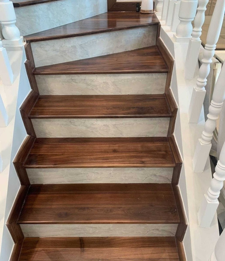 Các mẫu cầu thang gỗ đẹp cho nhà phố - Ảnh 3