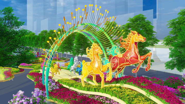 Đường hoa Nguyễn Huệ Tết Bính Ngọ lần đầu tiên có 2 phiên bản cho ngày và đêm - Ảnh 5