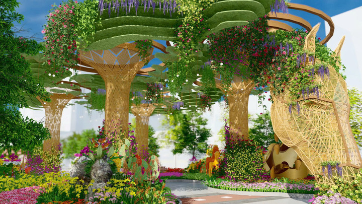 Đường hoa Nguyễn Huệ Tết Bính Ngọ lần đầu tiên có 2 phiên bản cho ngày và đêm - Ảnh 3