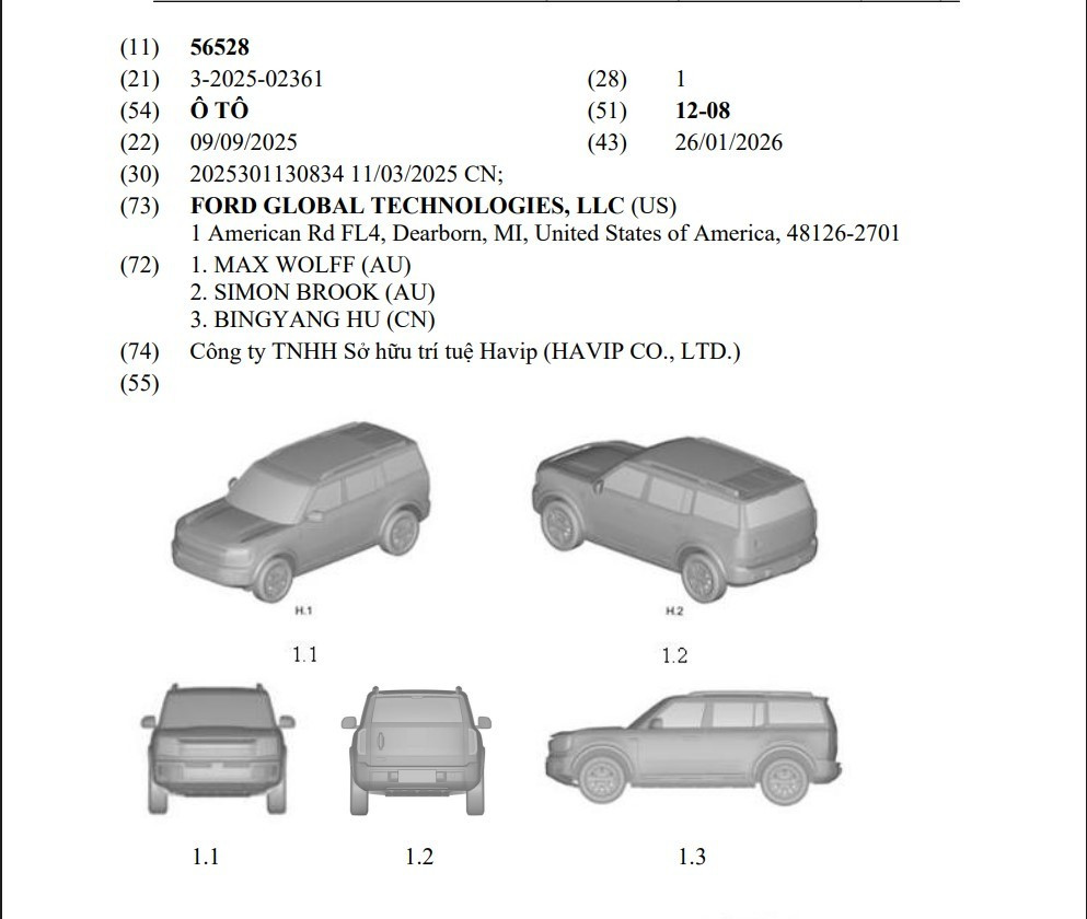 Hé lộ SUV mới của Ford đăng ký tại Việt Nam - Ảnh 1