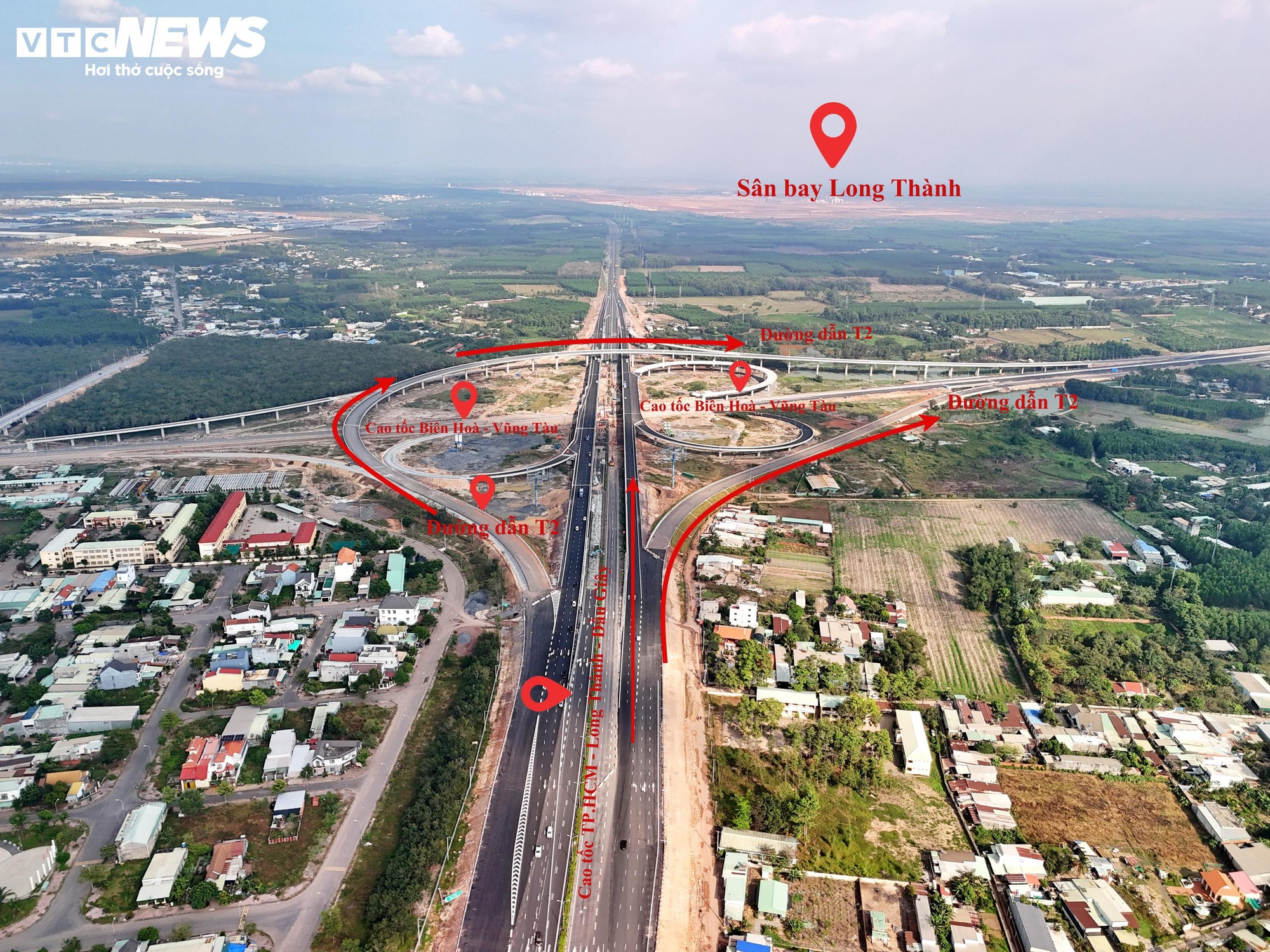Hai siêu nút giao nối cao tốc với sân bay Long Thành tăng tốc về đích - Ảnh 1