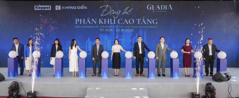 Khang Điền (KDH) bàn giao sổ hồng khu thấp tầng Gladia by the Waters, động thổ phân khu cao tầng, mục tiêu lợi nhuận tăng gấp đôi trong năm 2026 - Ảnh 2