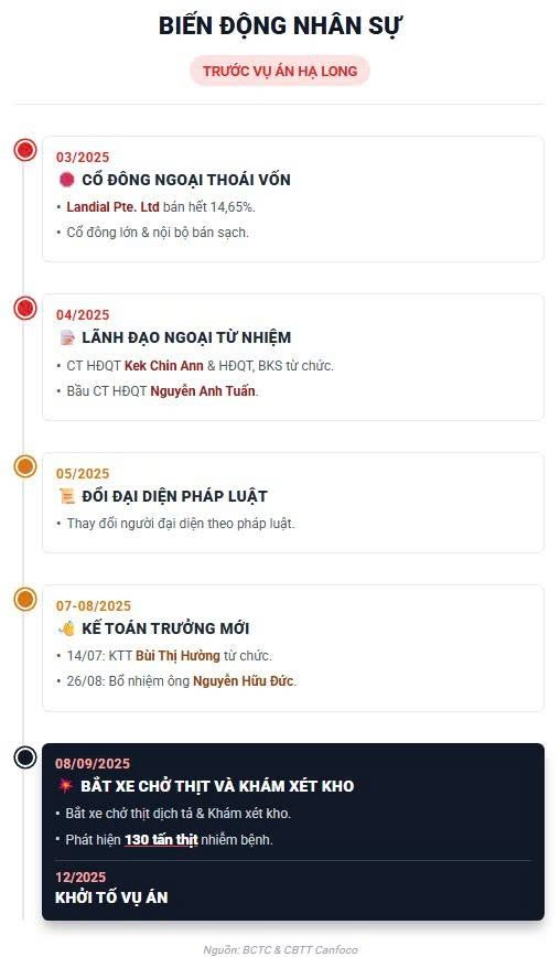 Trước vụ án thịt nhiễm bệnh tại Đồ hộp Hạ Long: Cổ đông ngoại bán sạch cổ phiếu, Chủ tịch và Kế toán trưởng đồng loạt từ nhiệm - Ảnh 2