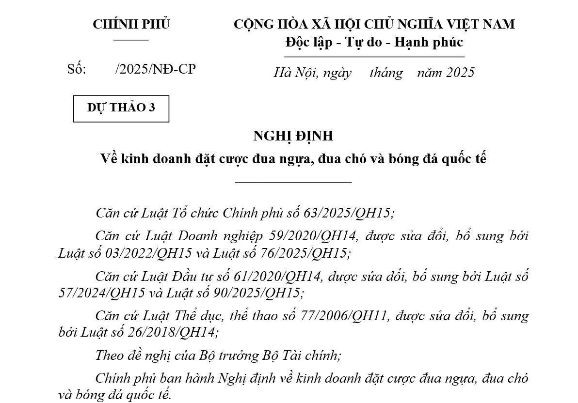 Cá cược bóng đá quốc tế: Bộ Tài chính dự thảo tối đa 3 doanh nghiệp được làm, vốn tối thiểu 2.000 tỷ - Ảnh 1