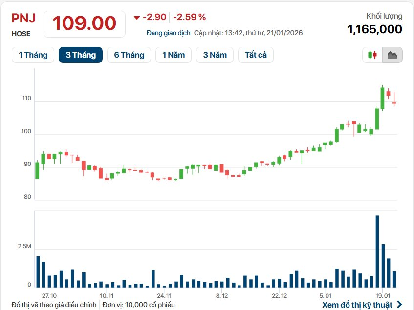 Giá vàng lên sát 170 triệu/lượng, doanh thu bán vàng của PNJ giảm 43%, điều gì tạo nên mức lãi kỷ lục gần 2.830 tỷ đồng? - Ảnh 5
