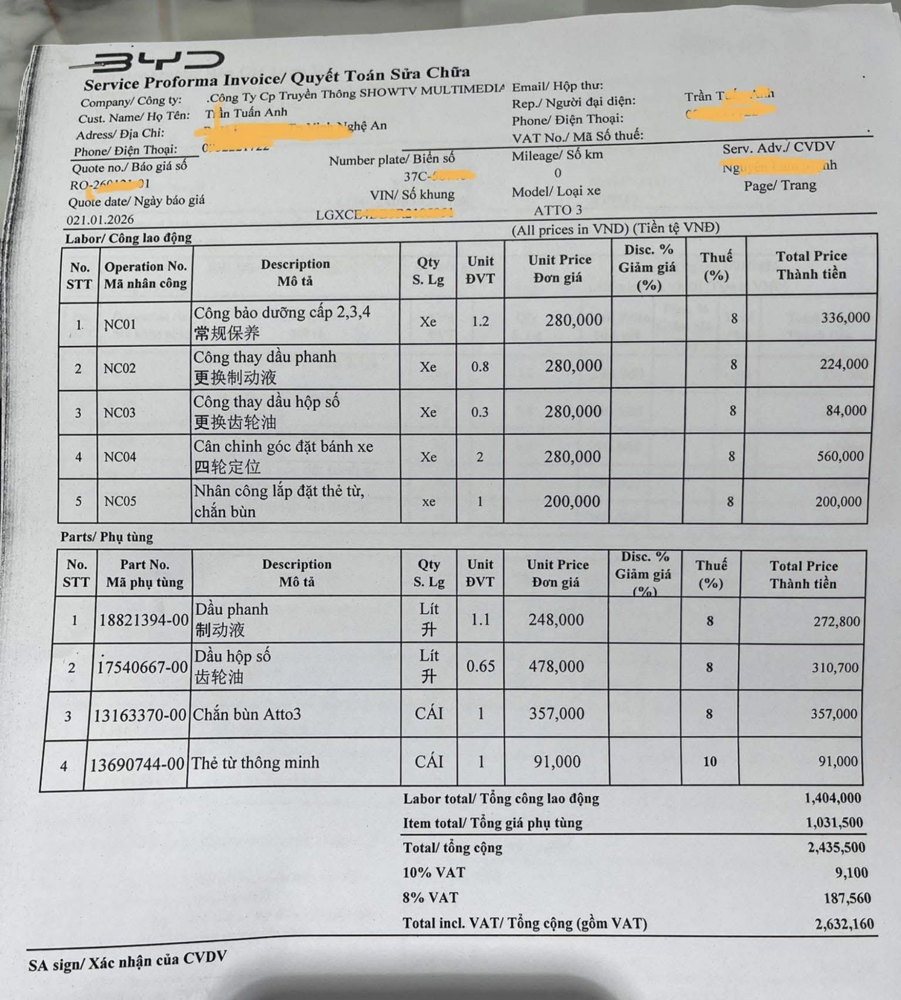 Một tờ báo giá bảo dưỡng, lộ ra vấn đề lớn: Hậu mãi xe Trung Quốc đang vận hành ra sao? - Ảnh 1