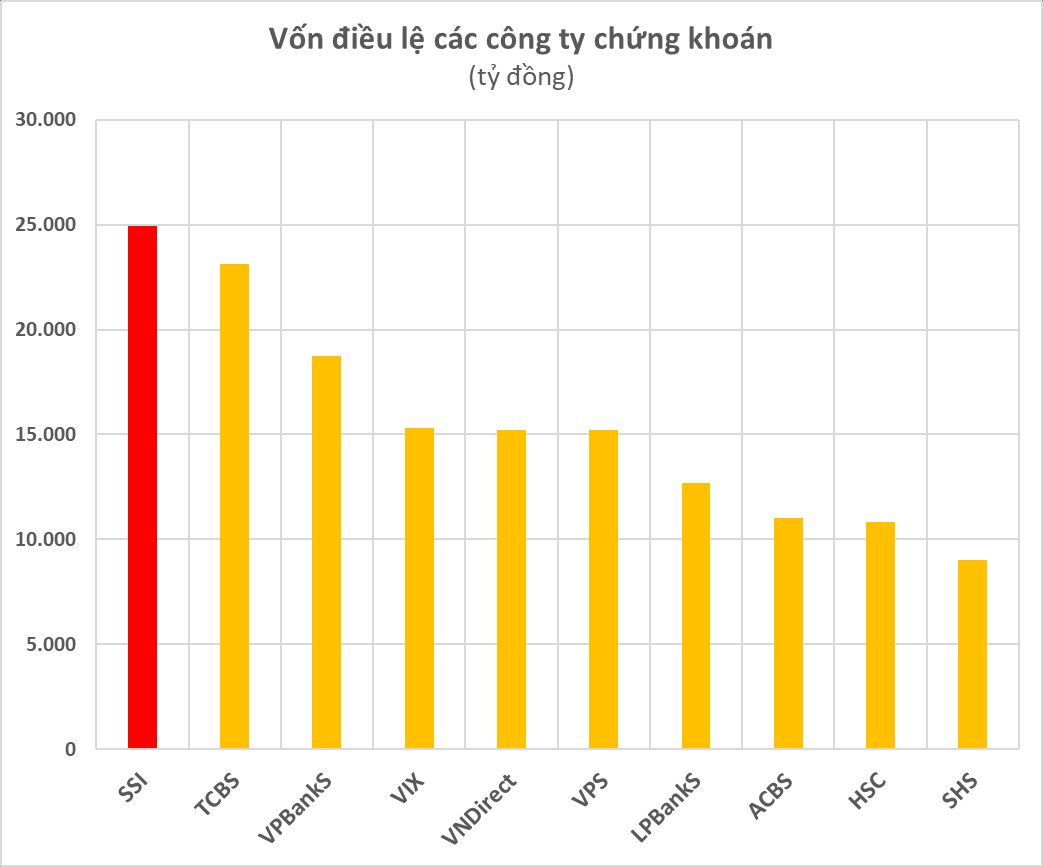 "Ngôi vương" vốn điều lệ ngành chứng khoán đổi chủ - Ảnh 1