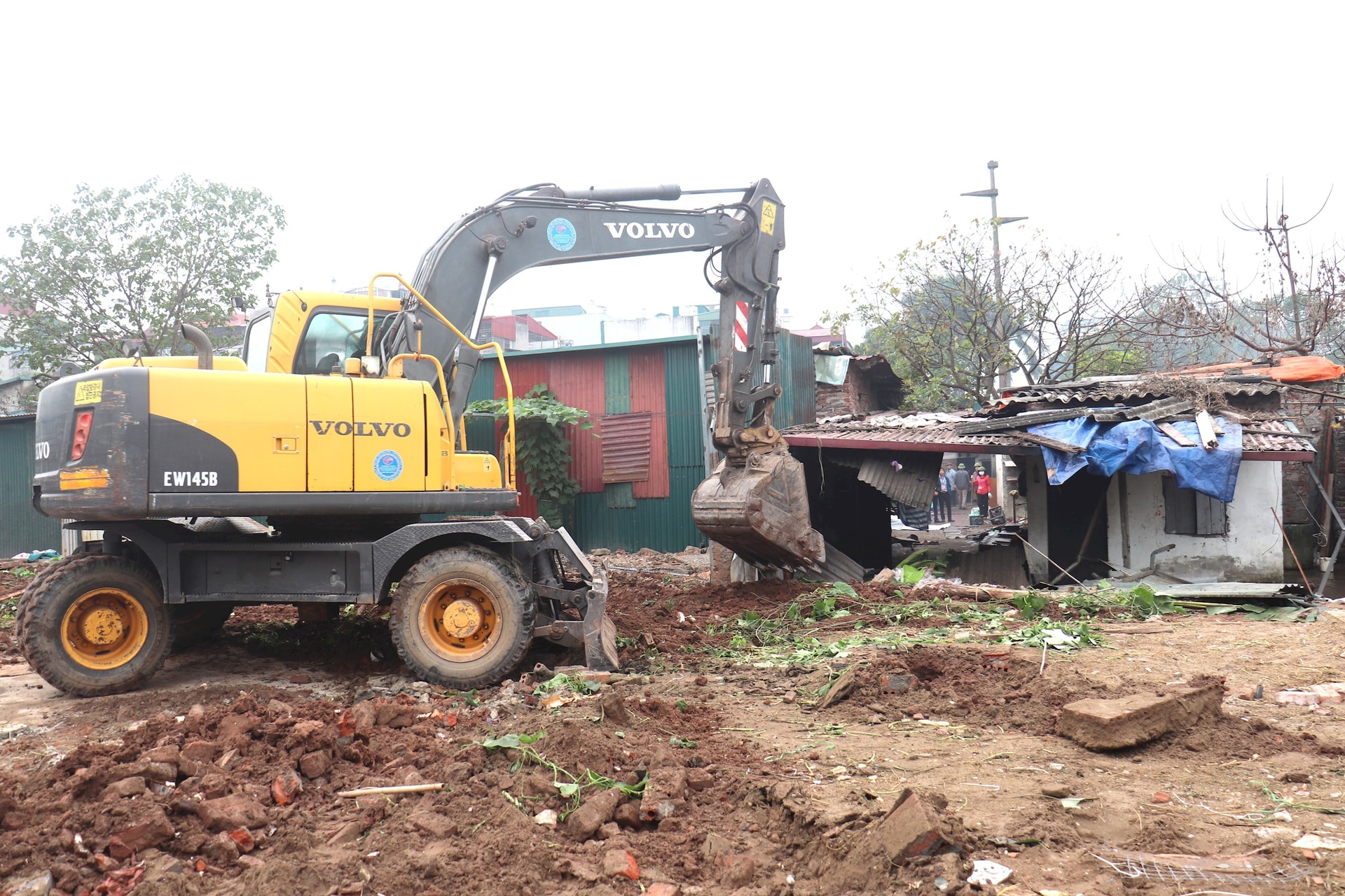 Hoàng Mai: Cưỡng chế, thu hồi đất để xây dựng tuyến đường nối Khu đô thị Đồng Tàu - Giải Phóng - Ảnh 3