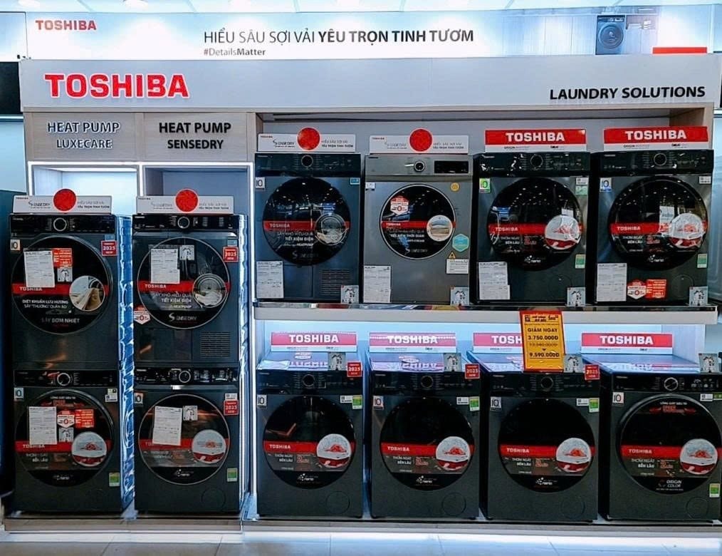 Máy sấy Toshiba bứt phá tại Điện máy Xanh: số bán tăng hơn 100%, doanh số tăng trên 150% - Ảnh 1