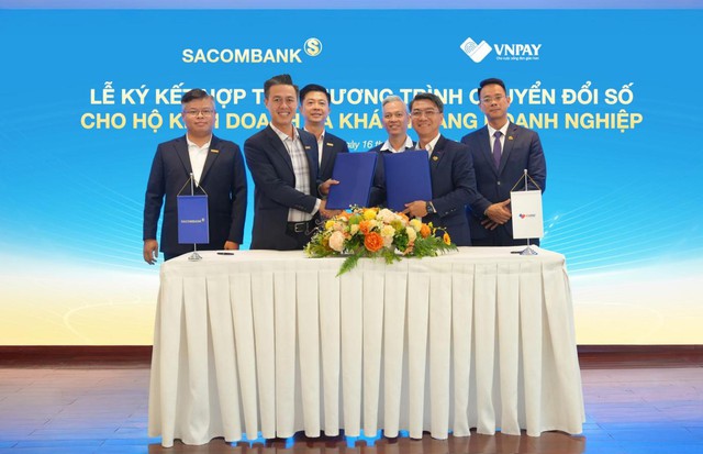 SACOMBANK hợp tác với VNPAY triển khai giải pháp thanh toán và nộp thuế số - Ảnh 1