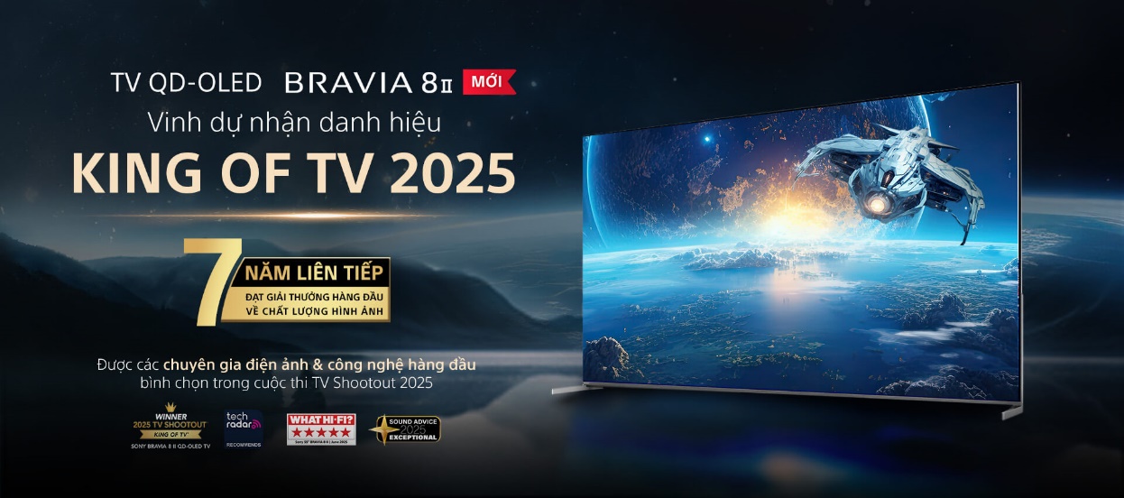 SONY BRAVIA 8 II được vinh danh “TV Xuất Sắc” tại Tech Awards 2025 - Ảnh 2