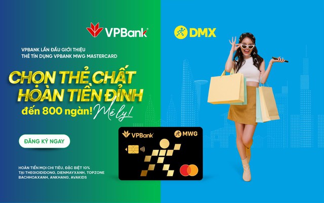 VPBank và DMX ra mắt thẻ tín dụng VPBank MWG Mastercard - Ảnh 1