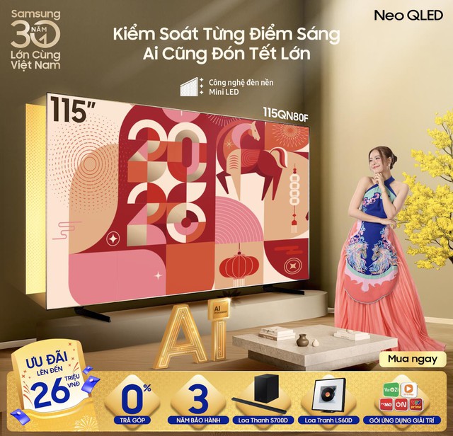 Mua combo AI TV, nhận quà Tết lớn từ Samsung - Ảnh 2