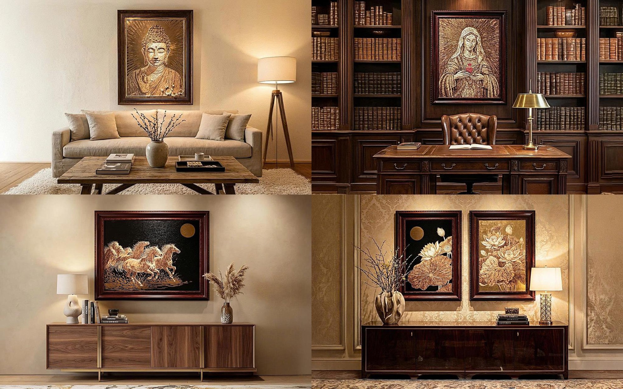 Thiên Mộc Hương lần đầu tiên ra mắt tranh trầm hương đắp nổi Mosaic - Ảnh 3