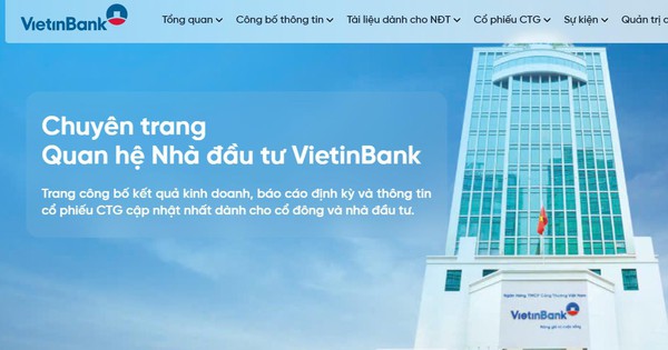 VietinBank ra mắt website Quan hệ Nhà đầu tư mới: Minh bạch kiến tạo niềm tin