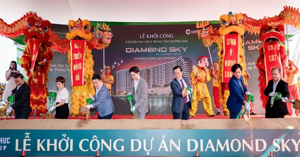 Van Phuc Group khởi công phần hầm Diamond Sky: Dấu ấn biểu tượng sống mới