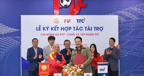 Tập đoàn TTC ký kết hợp tác tài trợ với CLB Bóng đá PVF - CAND