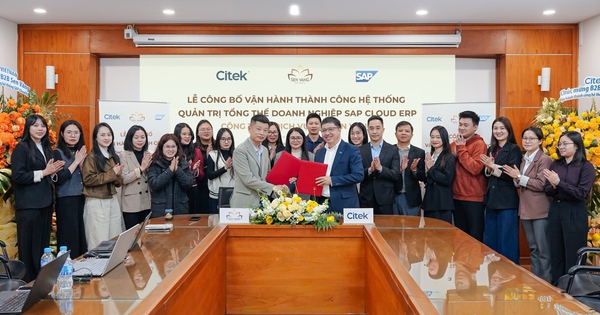 B2B Sen Vàng, Citek công bố vận hành thành công hệ thống quản trị SAP Cloud ERP