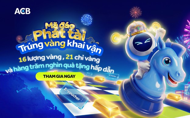ACB ra mắt chương trình “Mã đáo phát tài”, mang cơ hội “trúng vàng khai vận” dịp Tết Bính Ngọ 2026 - Ảnh 1