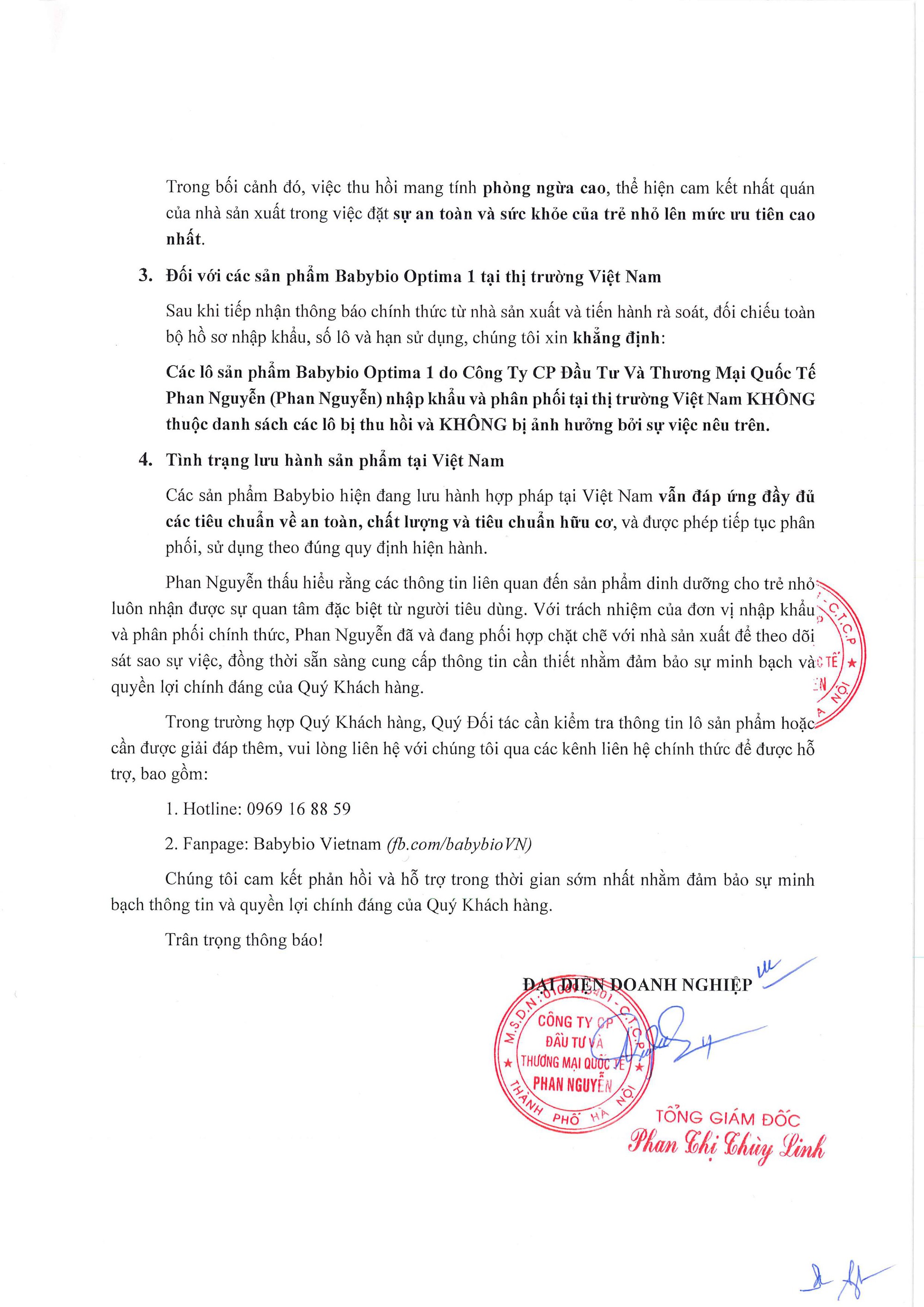 Vụ sữa Pháp Babybio thu hồi khẩn cấp vì nghi nhiễm độc tố: Đơn vị nhập khẩu về Việt Nam nói gì? - Ảnh 2