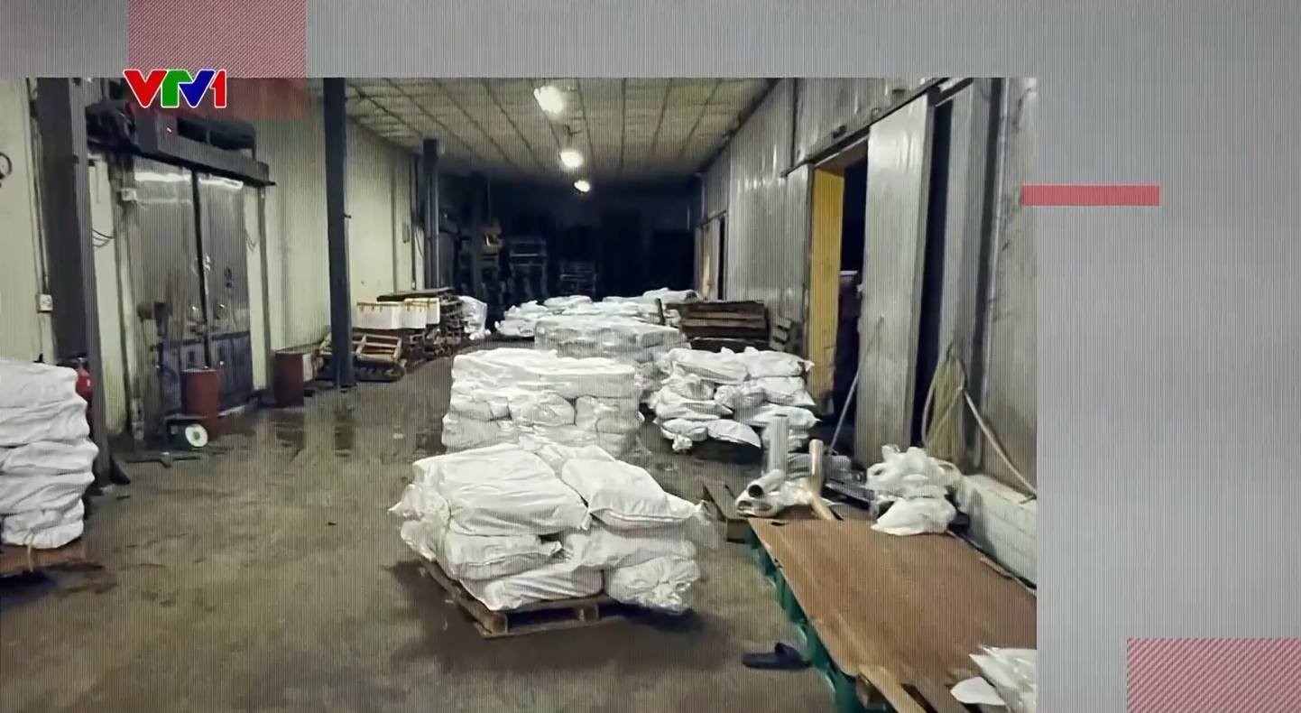 Cận cảnh kho hàng chứa 120 tấn thịt lợn bệnh bốc mùi của Công ty CP Đồ hộp Hạ Long - Ảnh 1