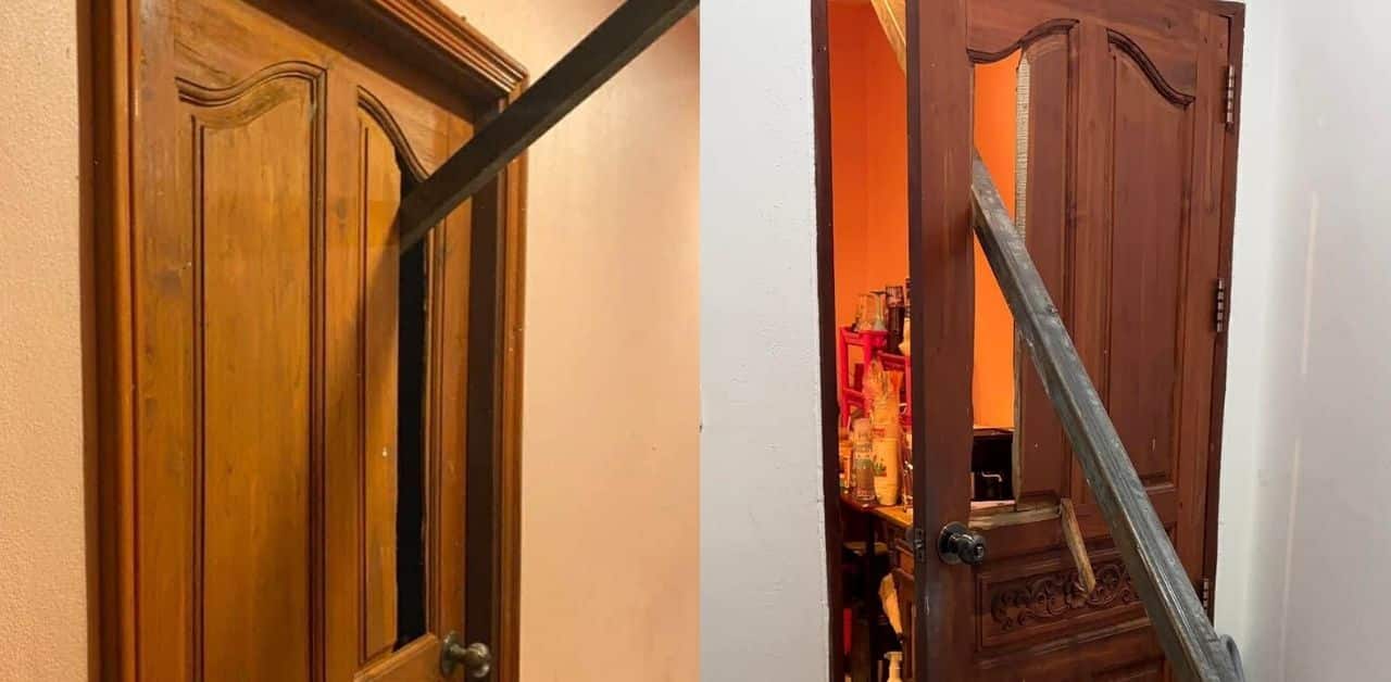 Đang ở trong nhà, gia chủ hoảng loạn khi thấy 1 thanh thép khổng lồ xuyên thủng cả trần và cửa - Ảnh 3