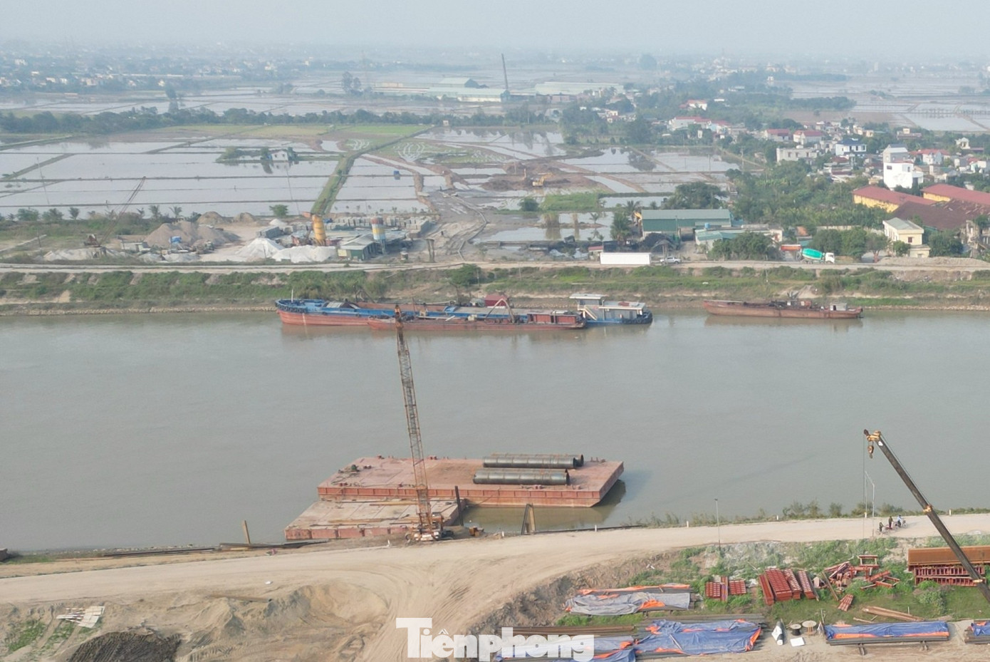 Đường nối Thái Bình - Phố Hiến đang được thi công ra sao? - Ảnh 3
