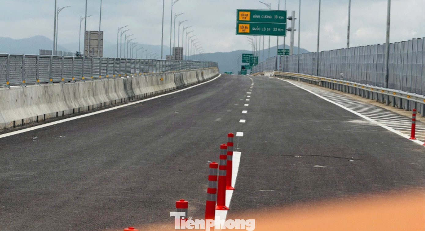 Cận cảnh điểm đấu nối cao tốc Quảng Ngãi - Hoài Nhơn với cao tốc Đà Nẵng - Quảng Ngãi - Ảnh 7