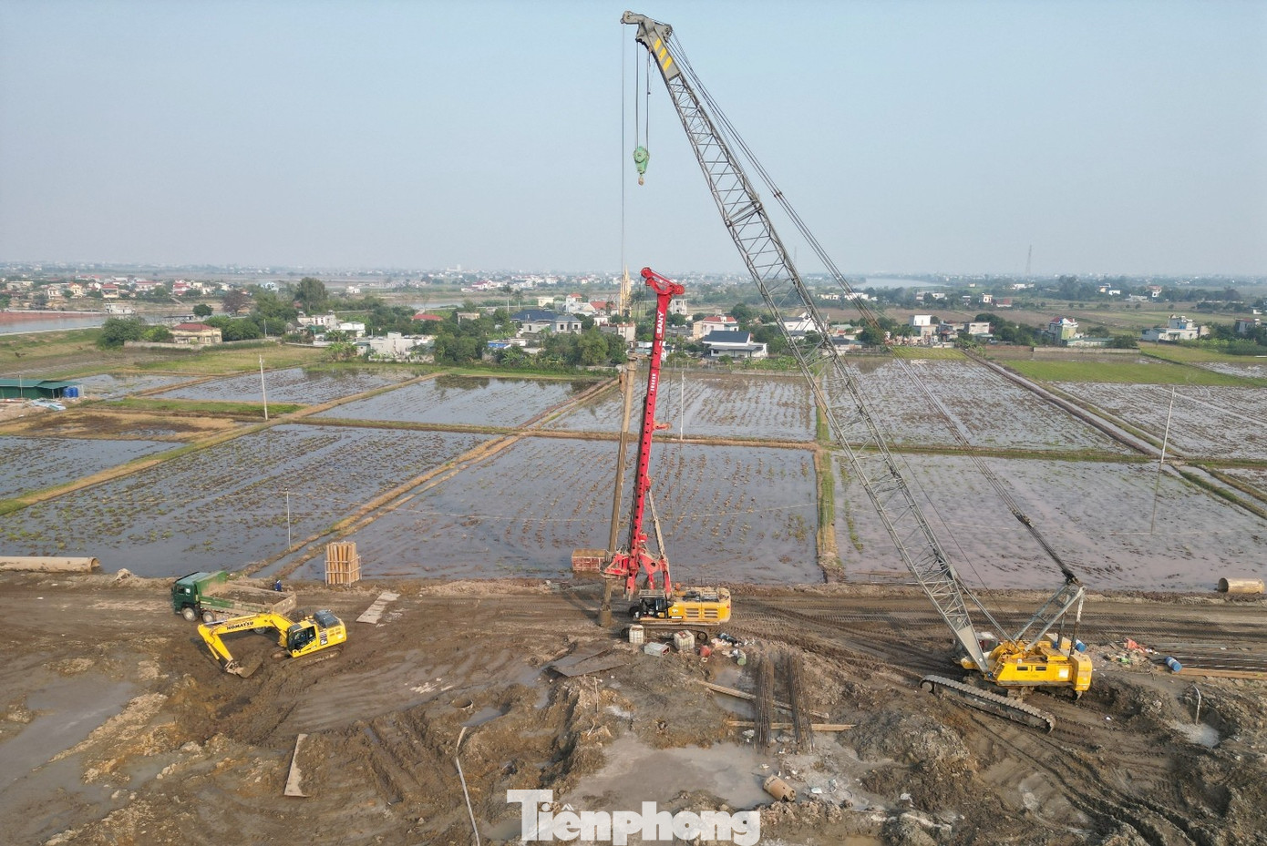 Đường nối Thái Bình - Phố Hiến đang được thi công ra sao? - Ảnh 6