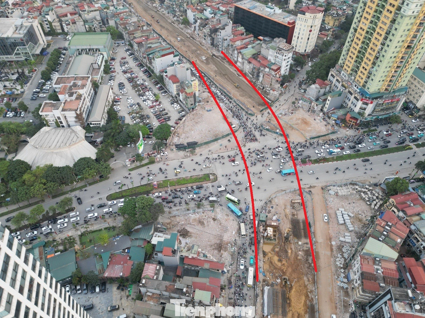 Hà Nội: Cận cảnh vị trí xây 2 cầu vượt lớn ở Vành đai 1 - Ảnh 6