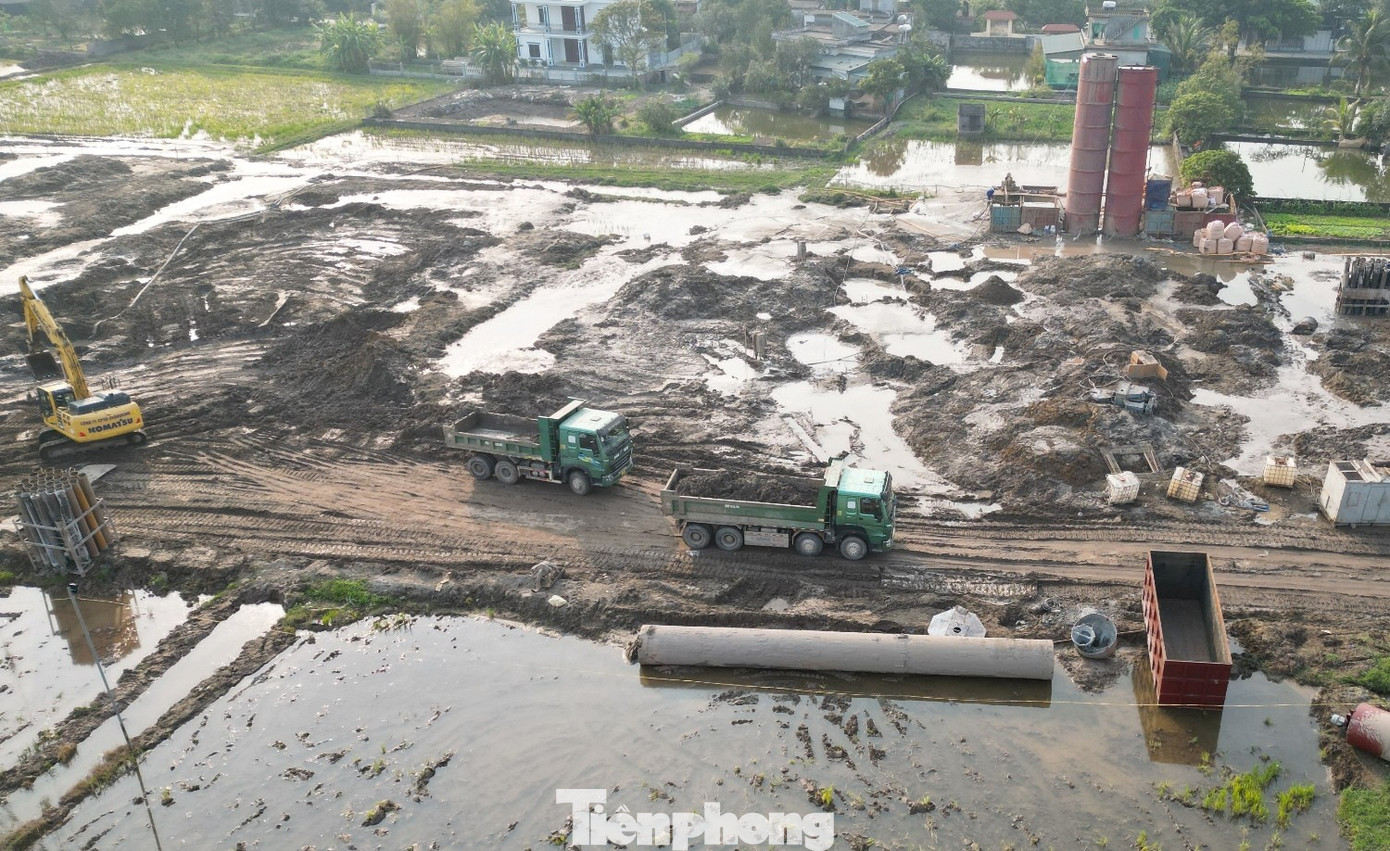 Đường nối Thái Bình - Phố Hiến đang được thi công ra sao? - Ảnh 8